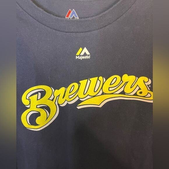 Majestic Milwaukee Brewers Cotton Shirt #21 Size 2XL - Picture 8 of 11